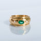 Bague dôme Valentine emeraude