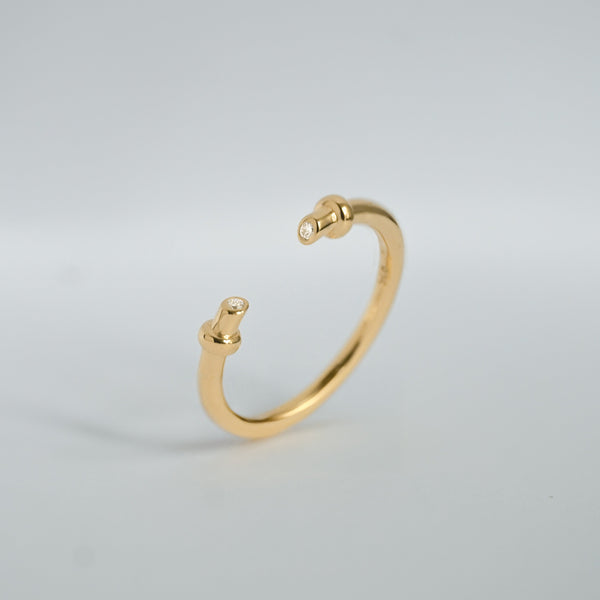 Bague ajourée Valentine or jaune