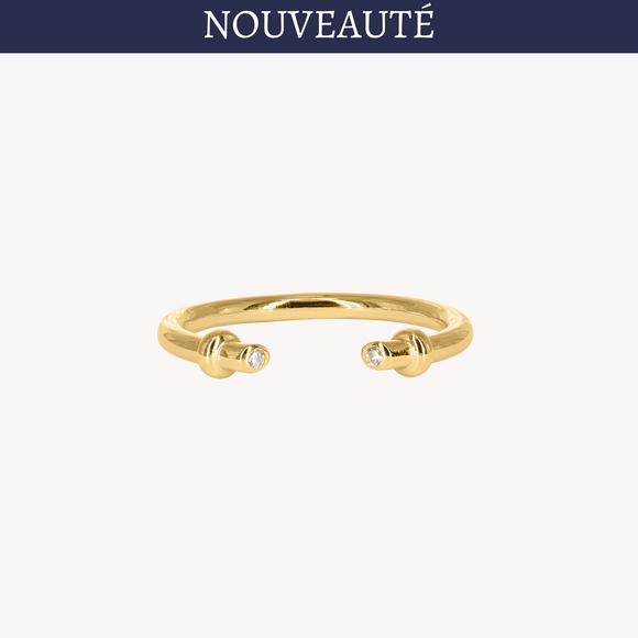 Bague ajourée Valentine or jaune
