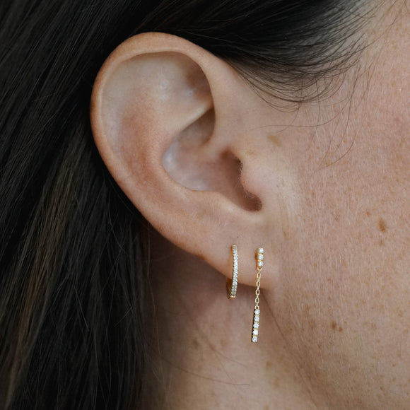 Boucles d'Oreilles Longues Iris