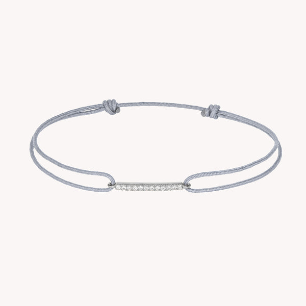 Bracelet Cordon Diamants Blancs Iris