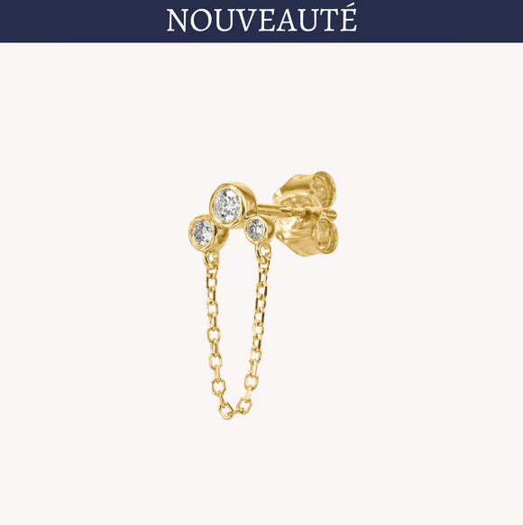 Boucle d'oreille Chaîne Lorène