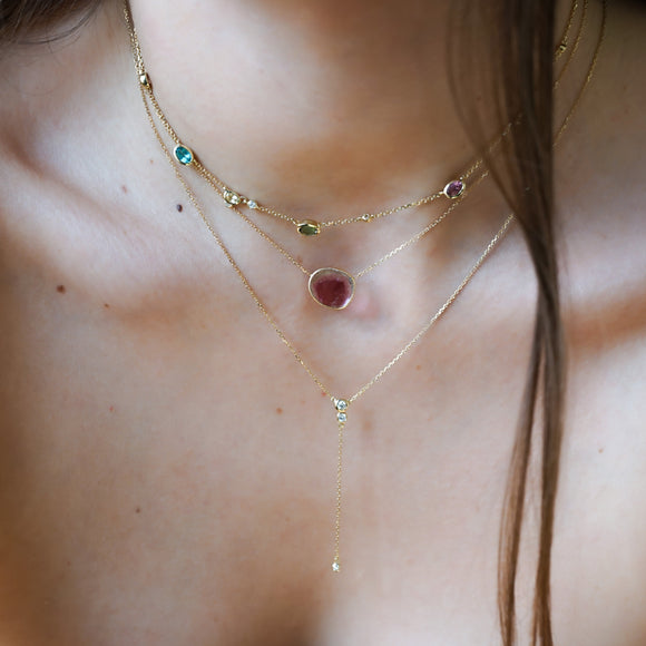 Collier Valentine-Collier Watermelon-Collier cravate Lorene