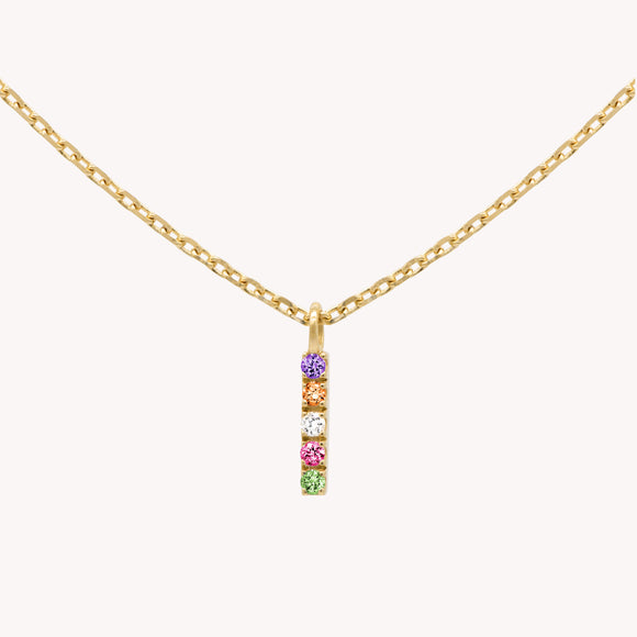 Collier Ras de Cou Iris Multicolore