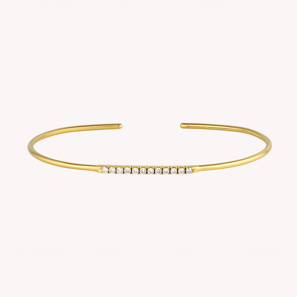 Jonc Diamants Blancs Iris