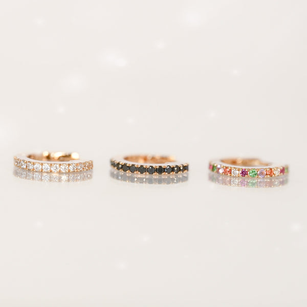 Mini créole Iris Diamants Blancs 0.8