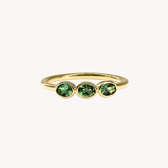 Bague Valentine Trio Vert