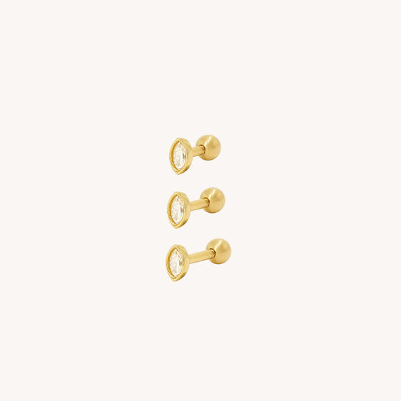 Piercing Moon Diamant Navette