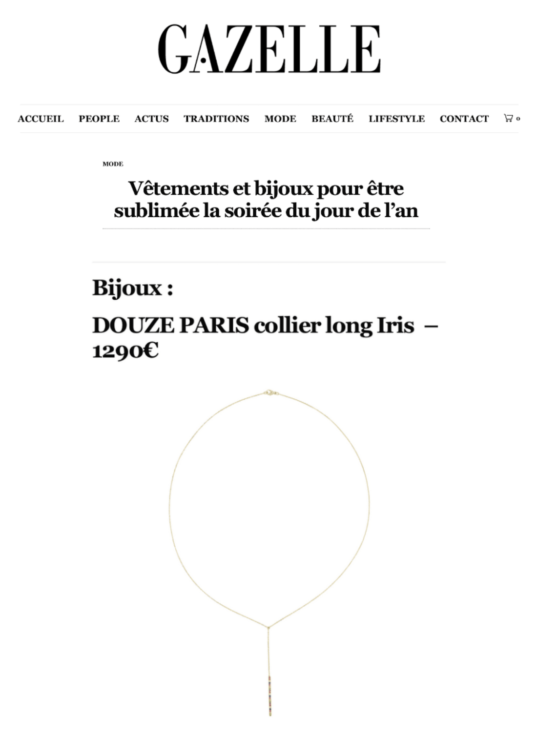 GAZELLE, DÉCEMBRE 2023