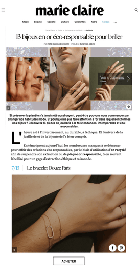 MARIE CLAIRE ONLINE, NOVEMBRE 2023
