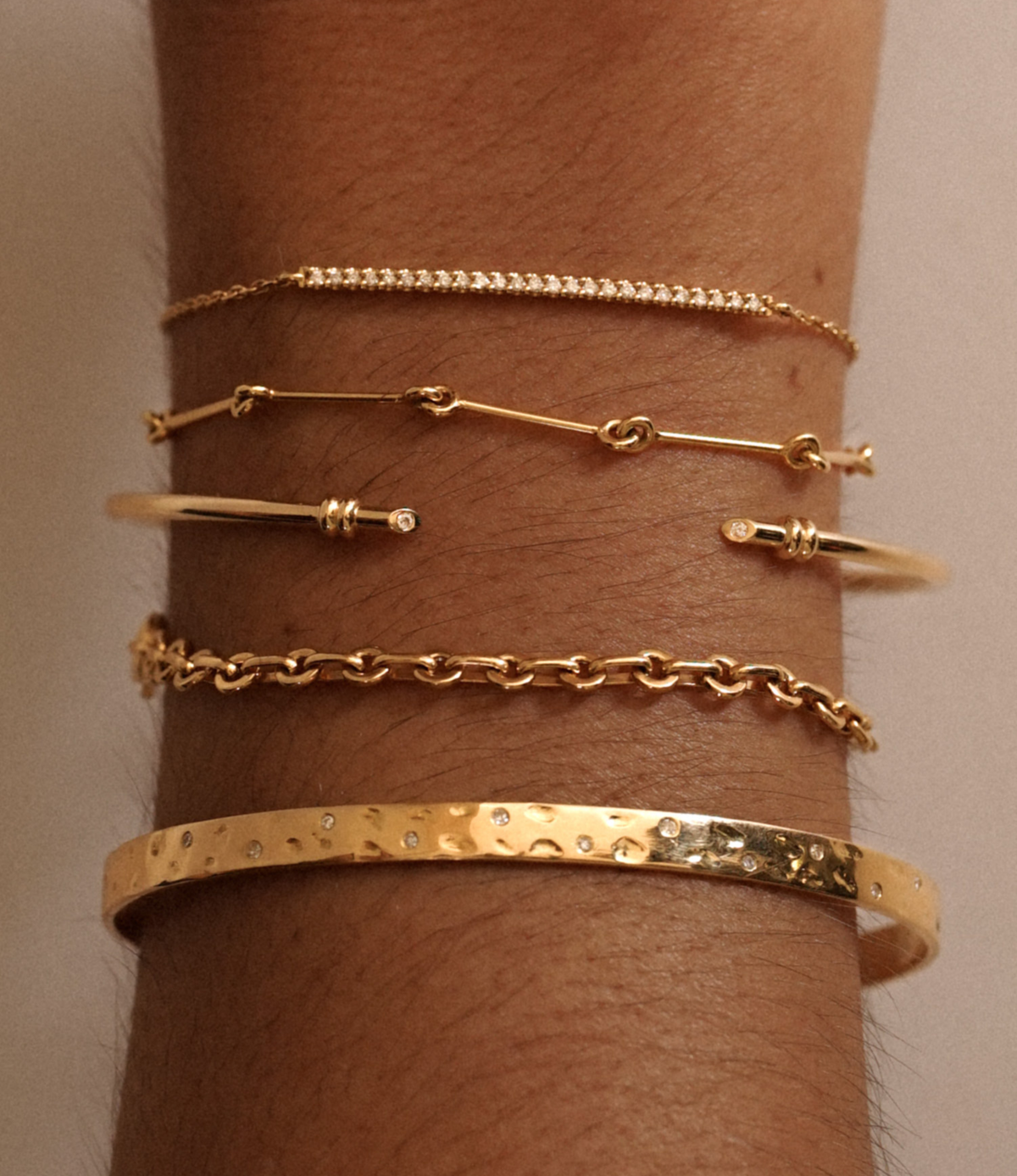 Bracelets en or recyclé