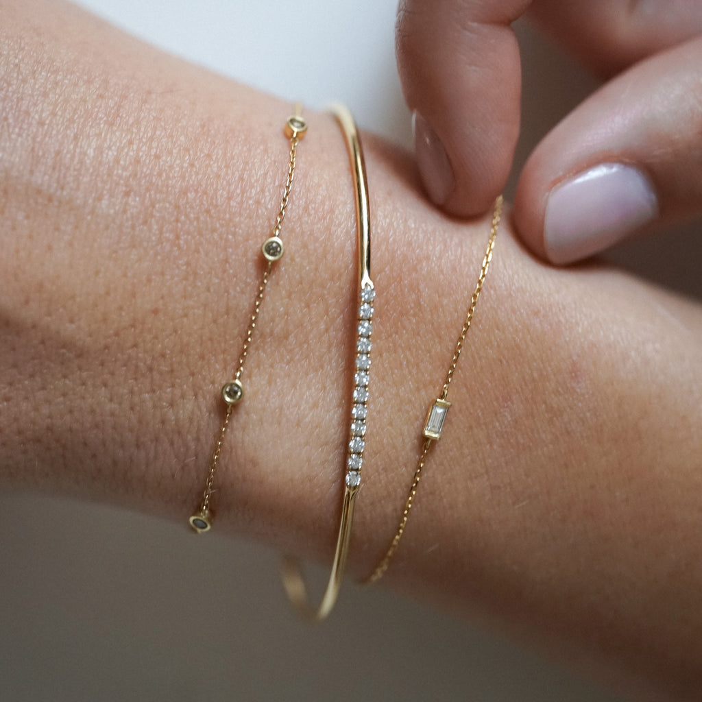 Bracelet Alba Diamants Bruns
