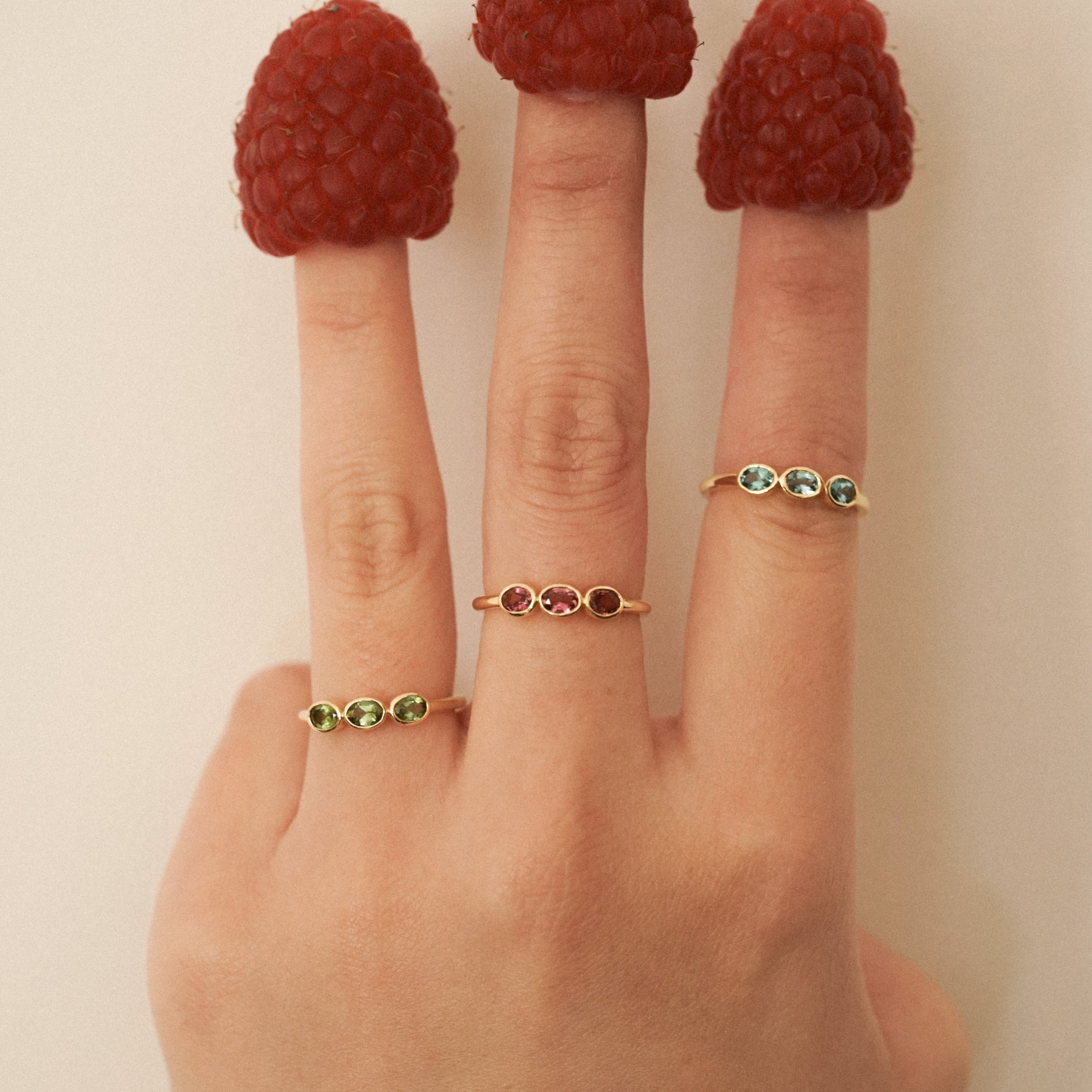 Bague Trio Rose Valentine