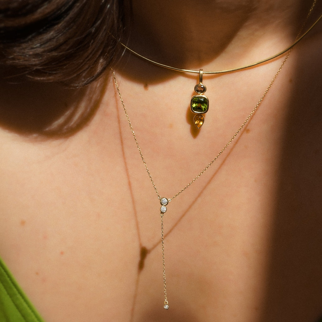 Lorène Tie Necklace