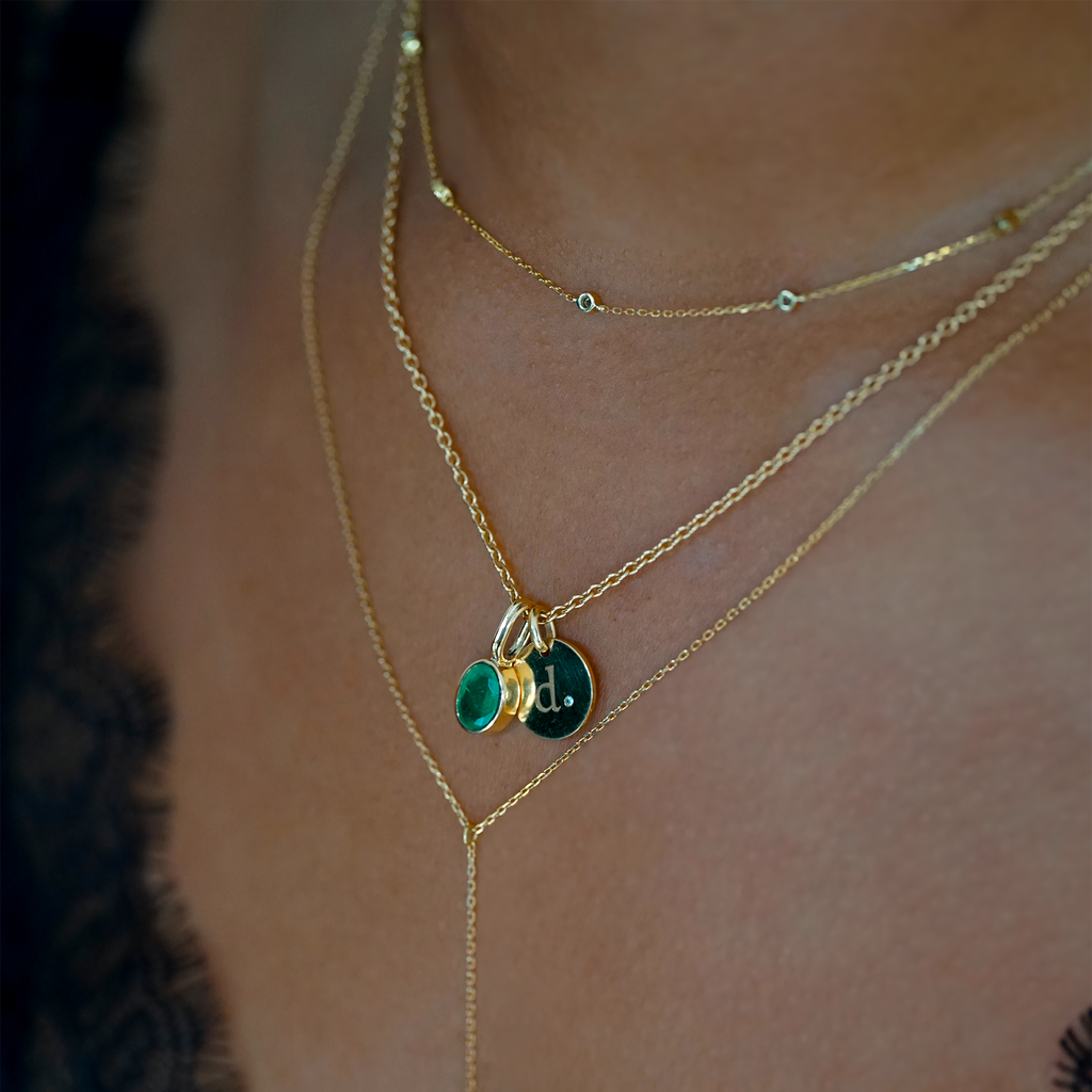 Collier Diamants Bruns Alba