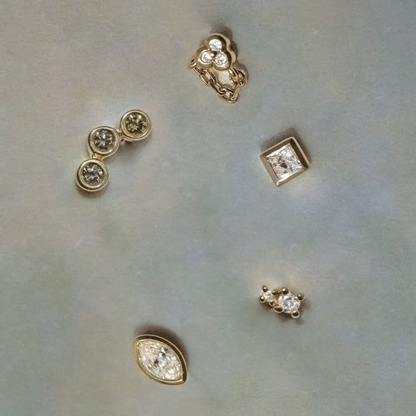 Piercing Moon Diamant Navette