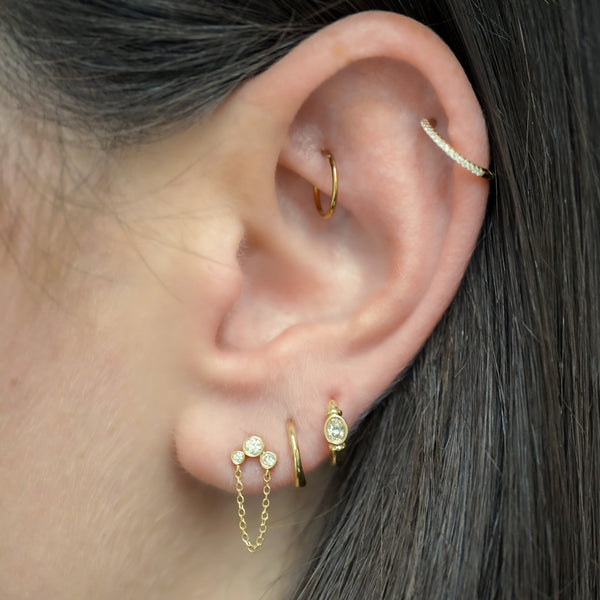 Boucle d'oreille Chaîne Lorène