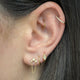 Boucle d'oreille Chaîne Lorène