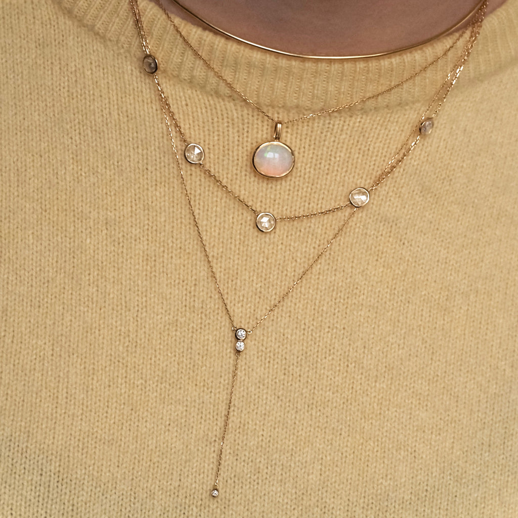 Unique Pendant - White Opal
