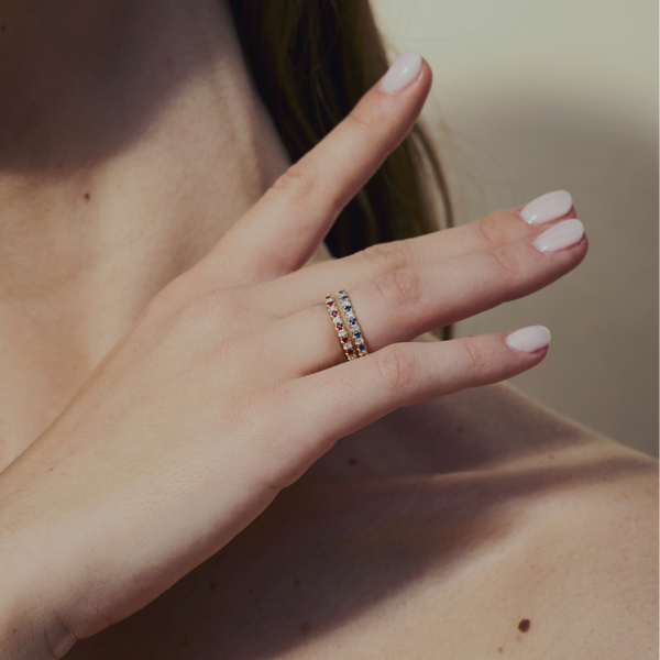 Alliance Iris Vintage Diamants Rubis