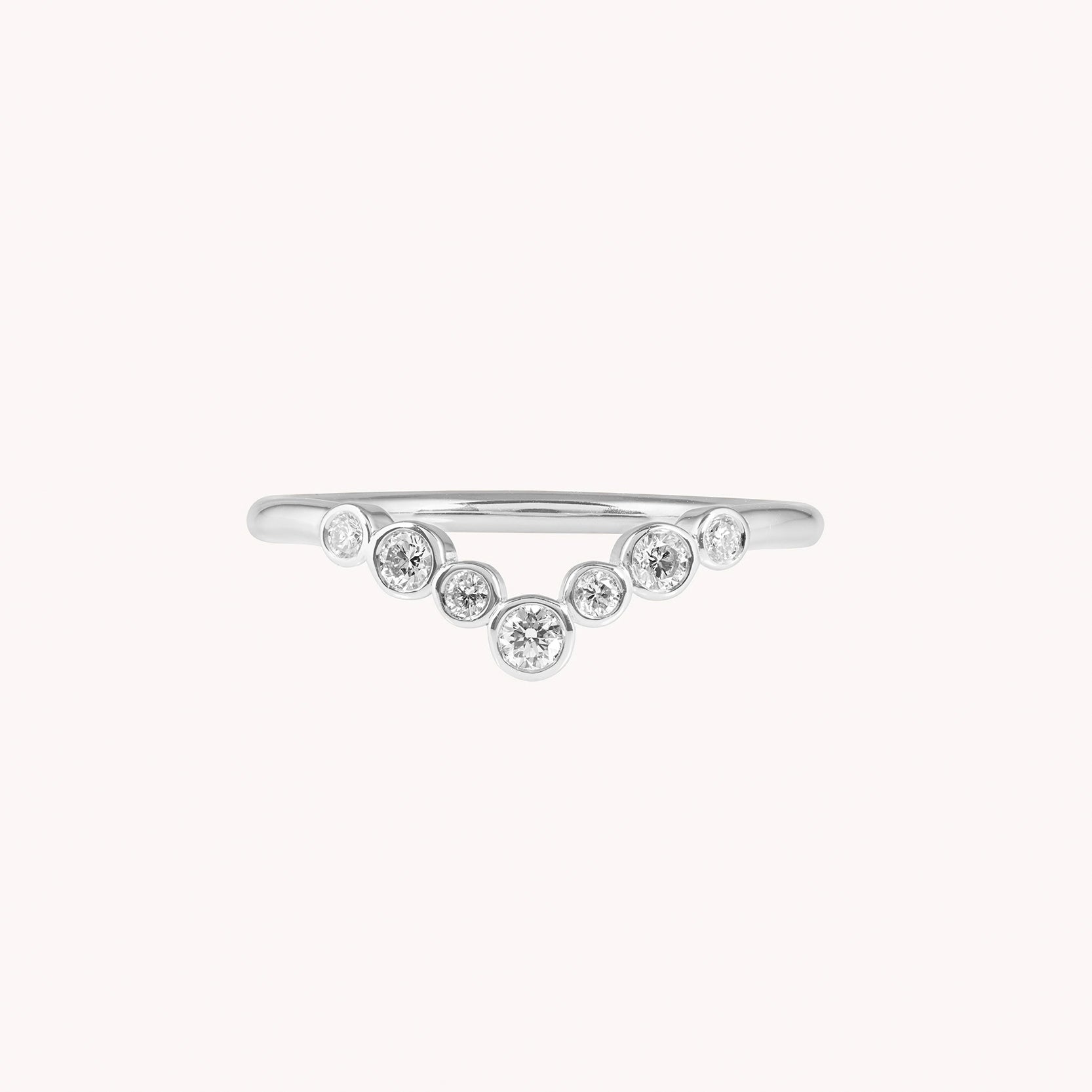 Lorène tiara wedding band
