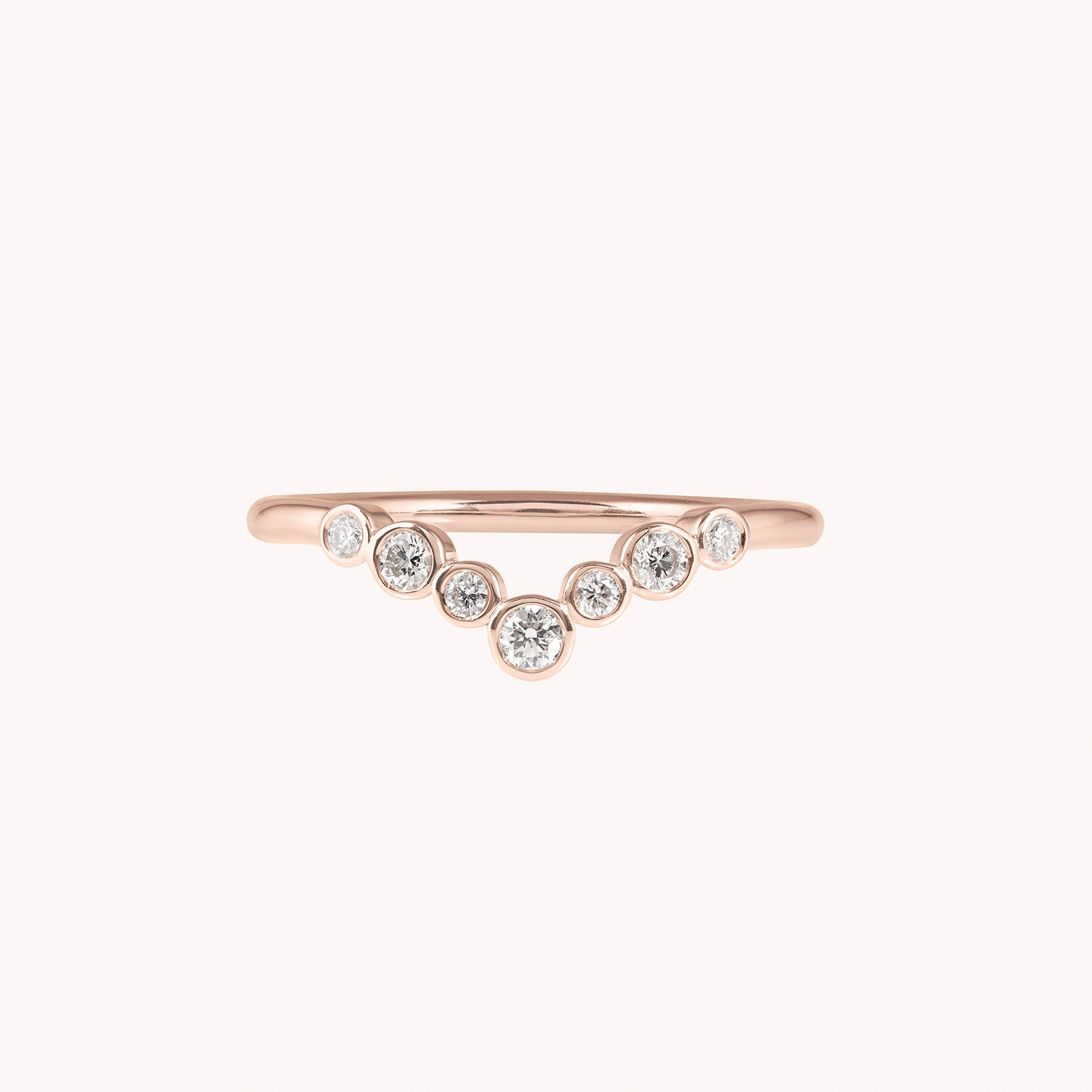 Lorène tiara wedding band