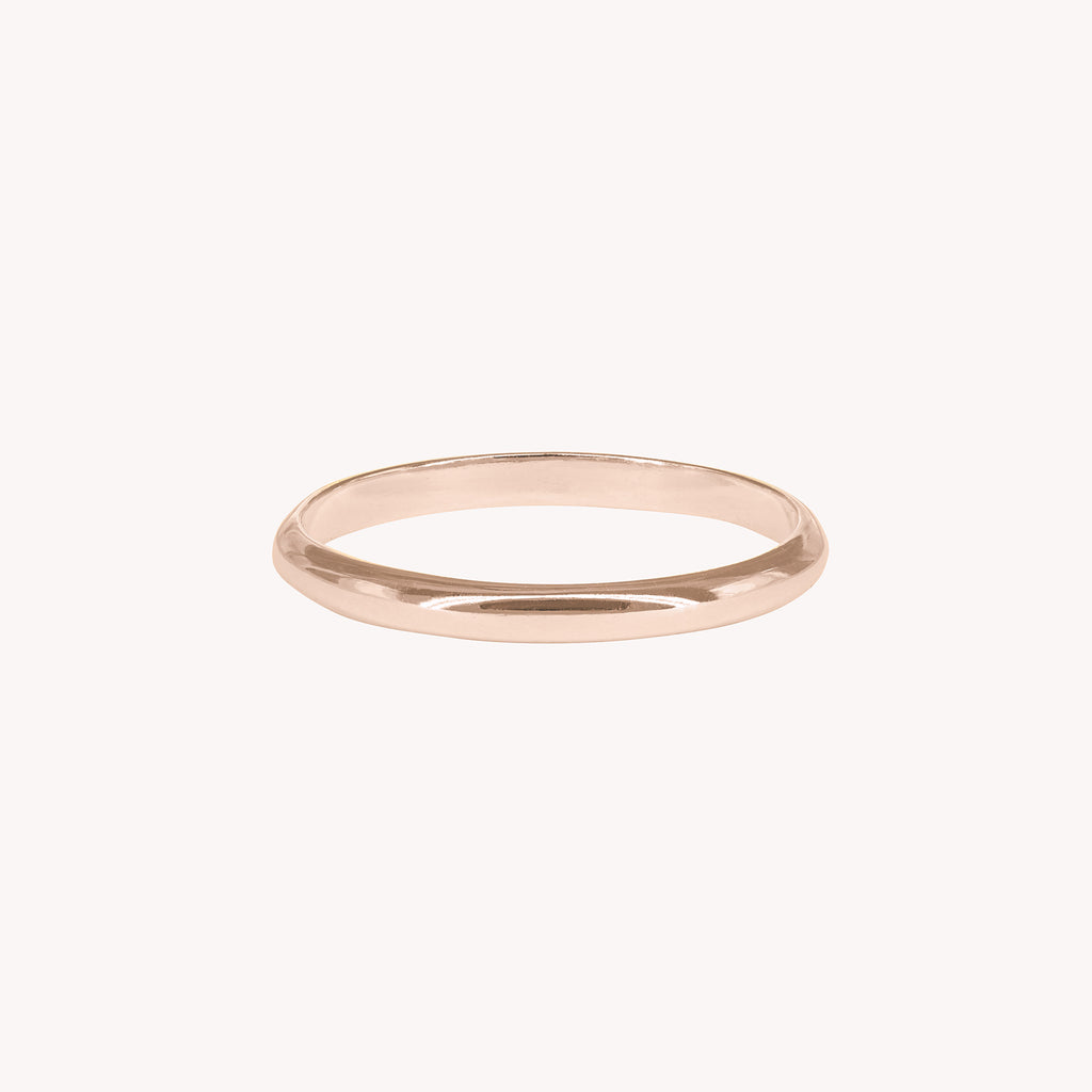 Alba Men's Half-Ring Wedding Band 2.5 mm
