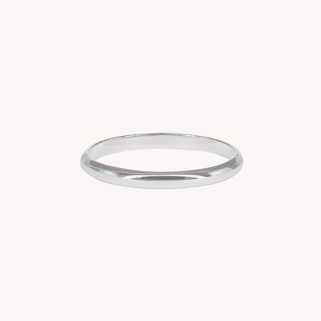 Alba Men's Half-Ring Wedding Band 2.5 mm
