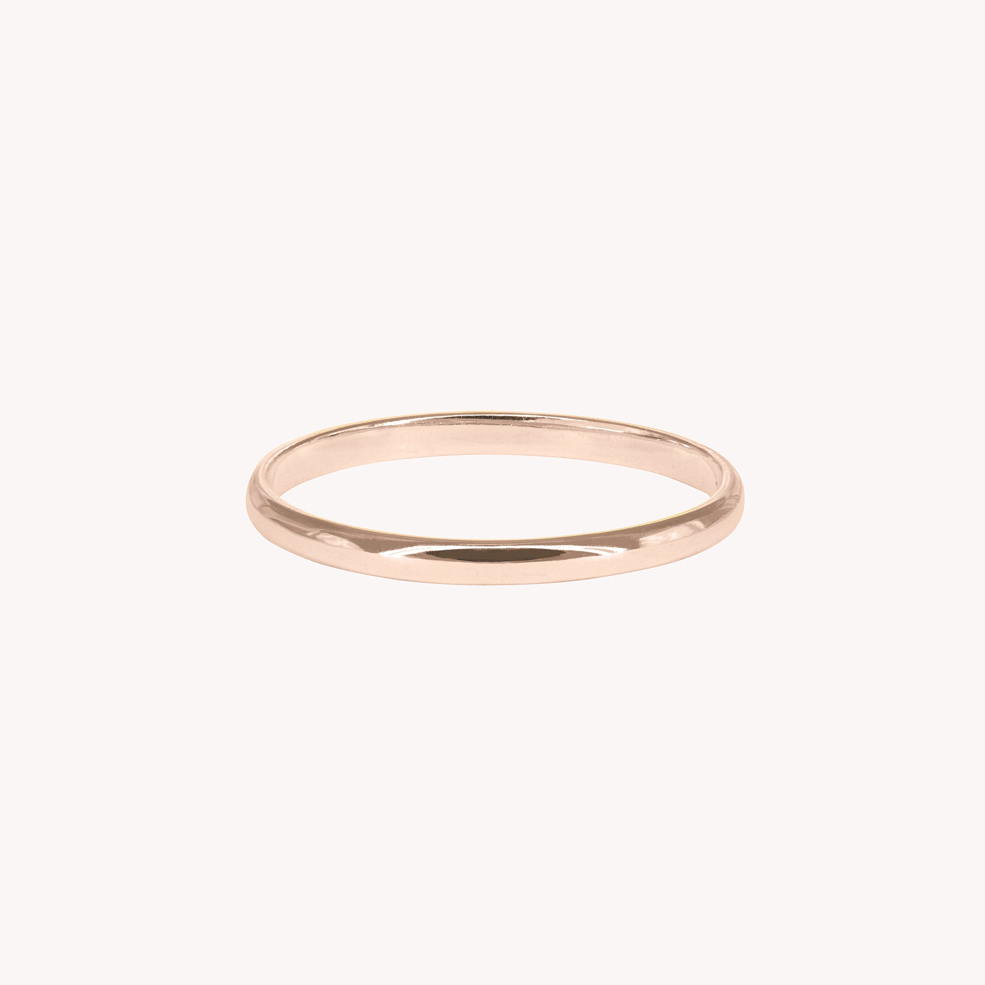 Alba Men's Half-Ring Wedding Band 2 mm