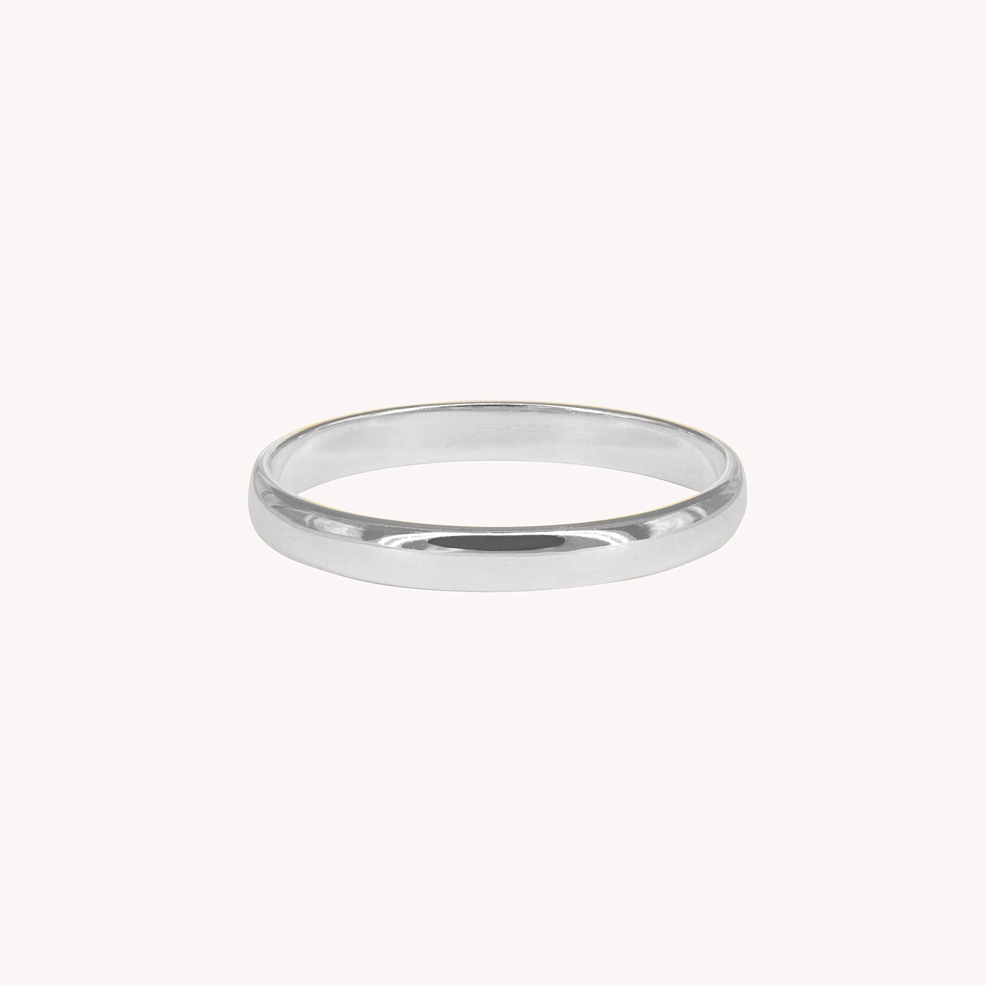 Alba Men's Half-Ring Wedding Band 3 mm