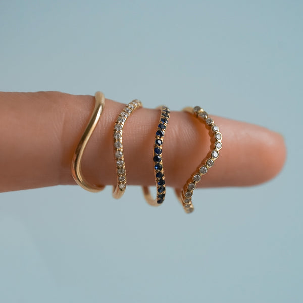 Bague Iris Vague Saphirs