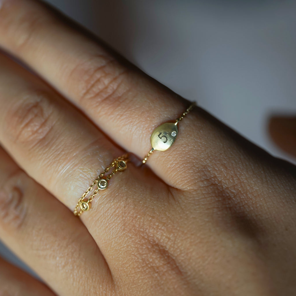 bague chaine personnalisable alba