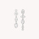 BOUCLES D'OREILLES DIAMANT MOON OR BLANC