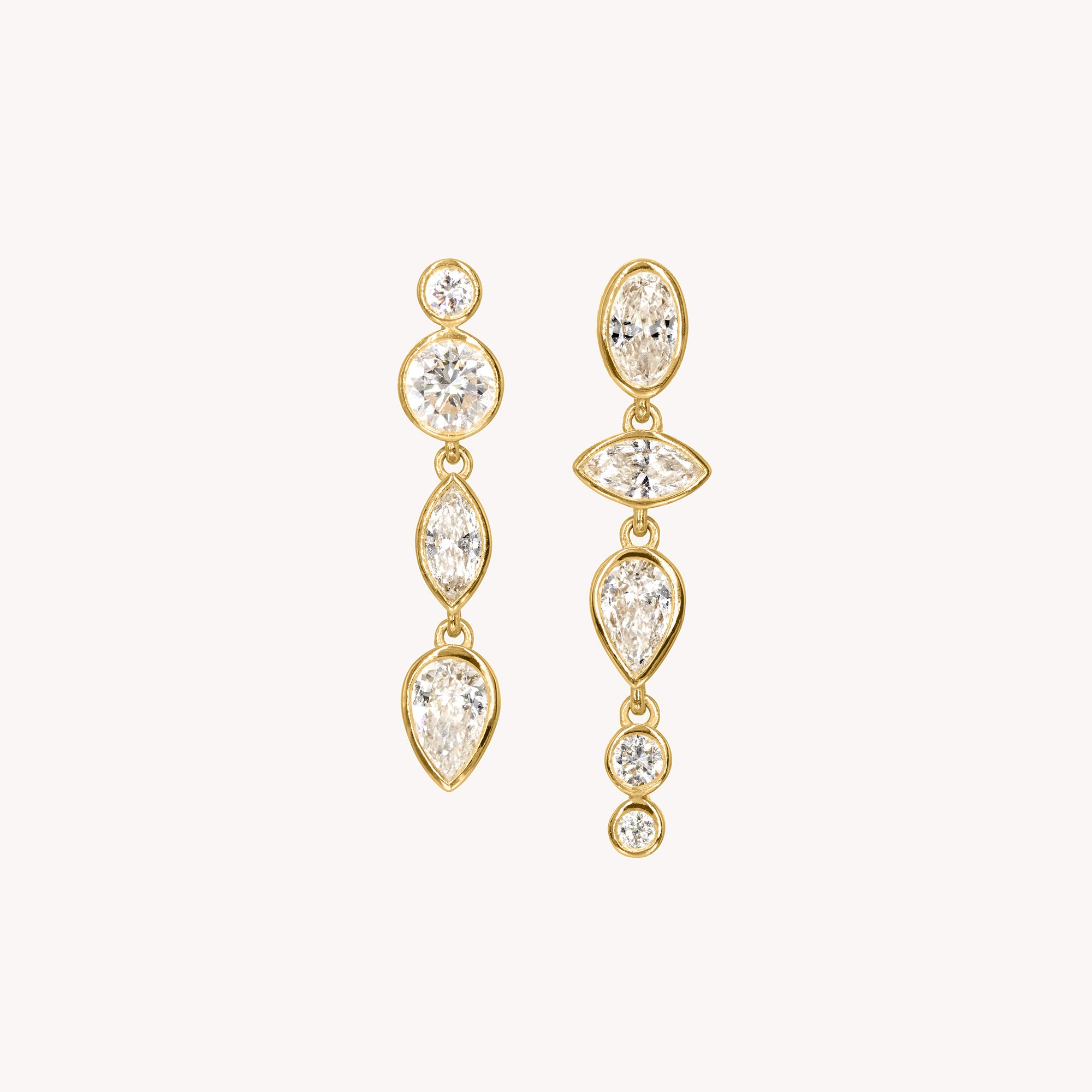 Composition Moon Earrings