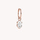 Boucle d'oreille nuage or rose