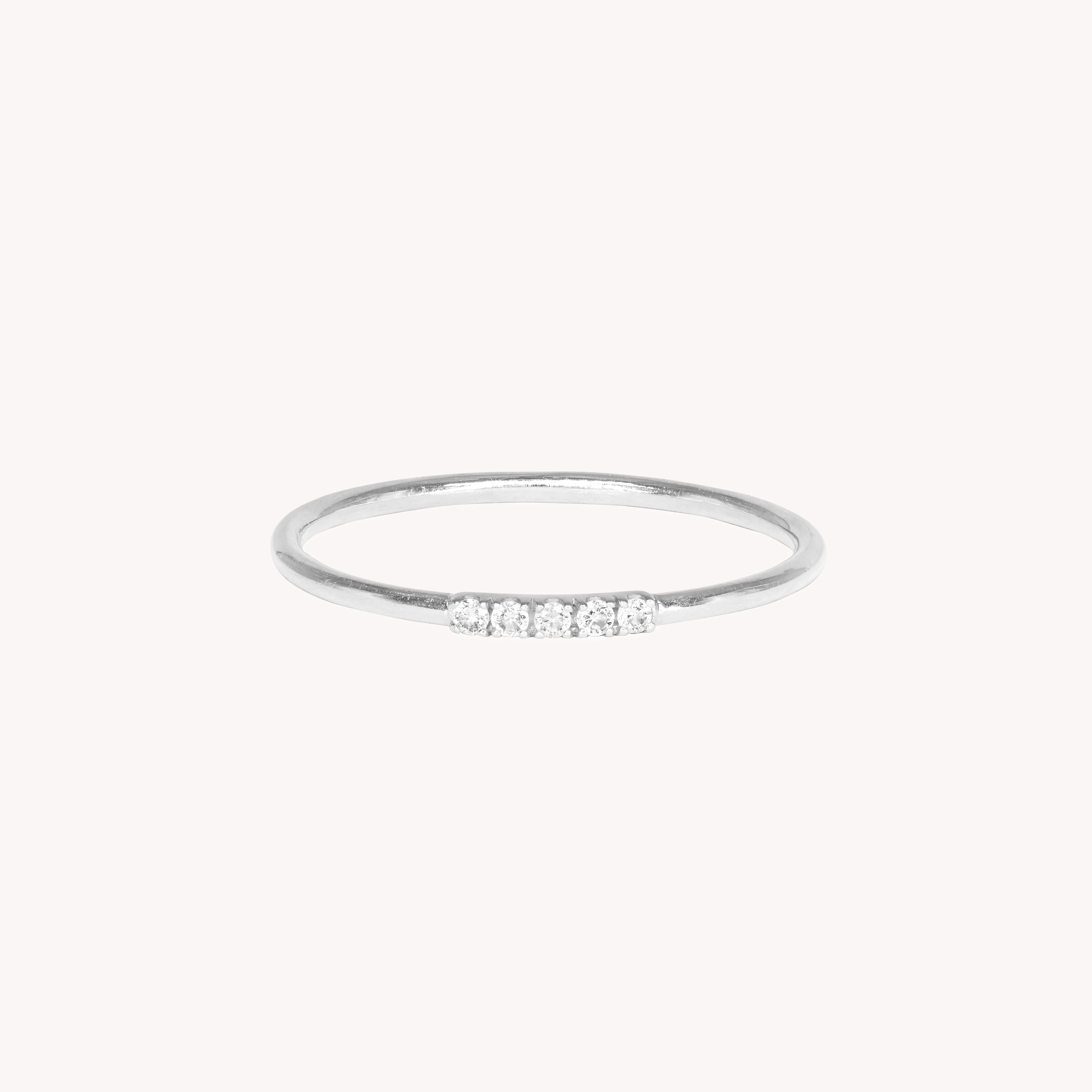 Iris White Diamond Ring