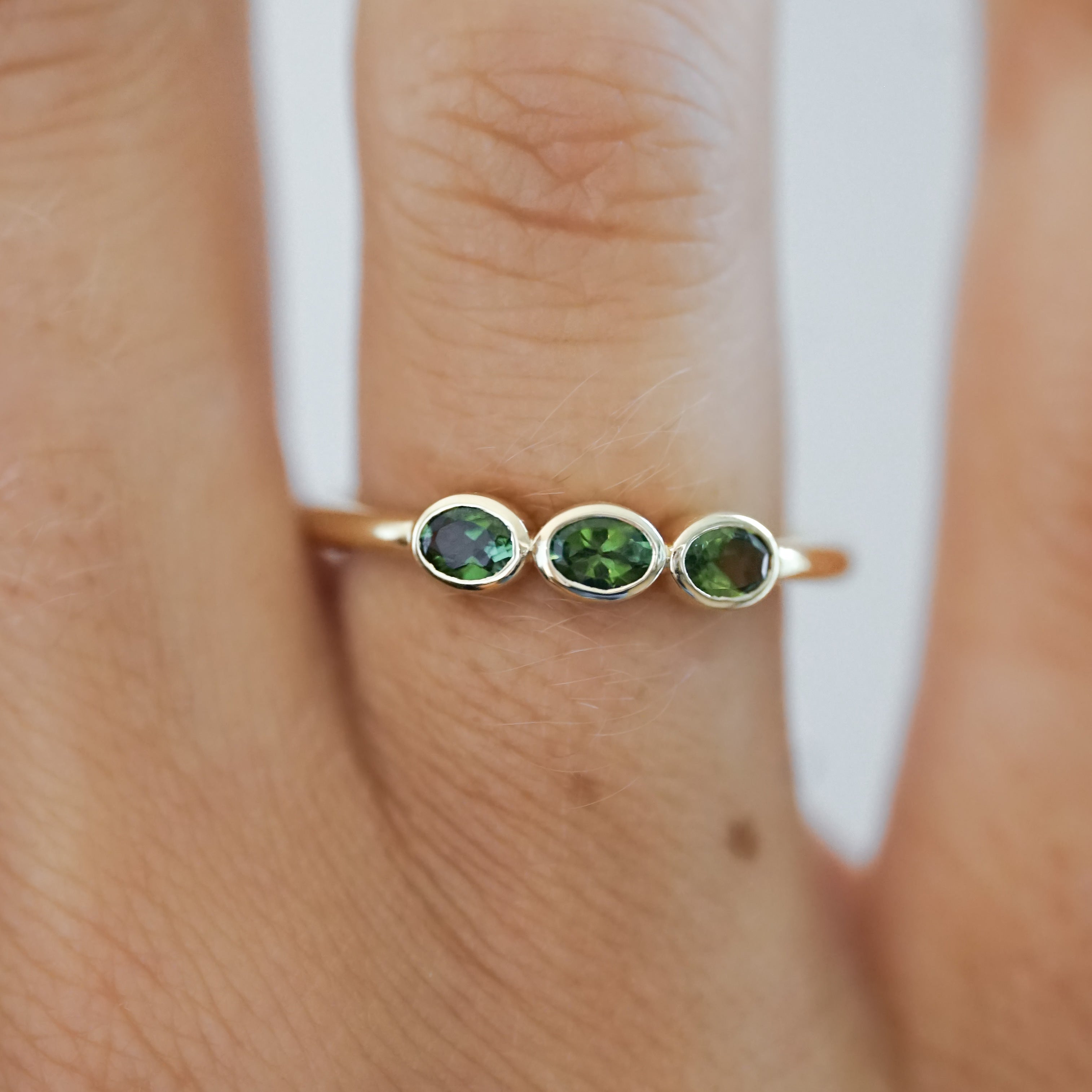 Bague Valentine Trio Vert