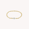 Iris Pear Chain Ring
