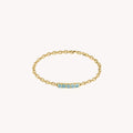 Iris Topaz Chain Ring