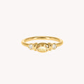 Bague Épaulée Jaune Valentine