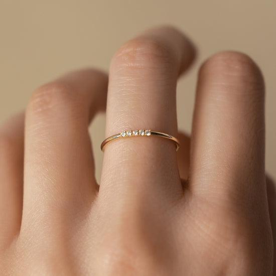 Iris White Diamond Ring
