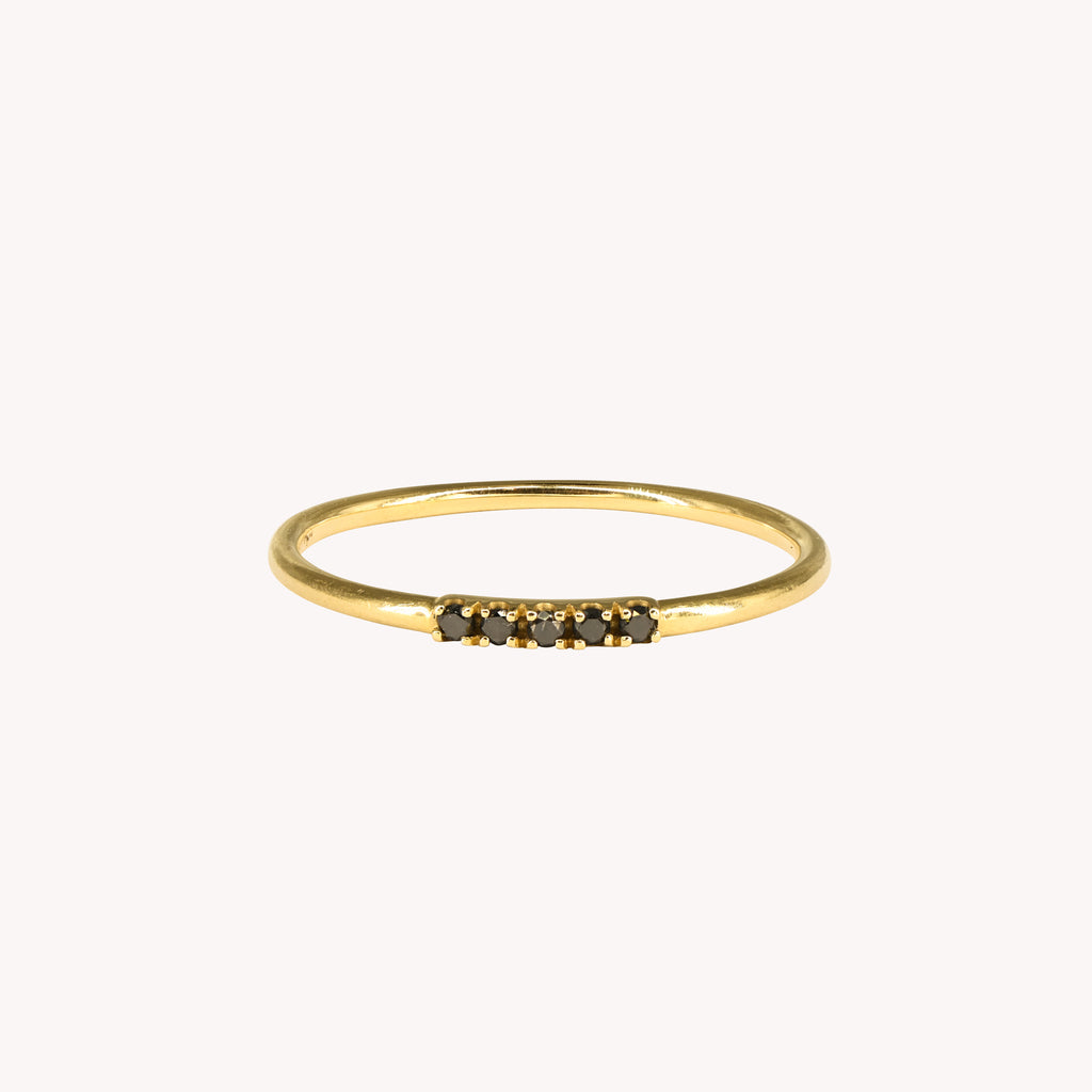 Bague Iris Diamants Noirs