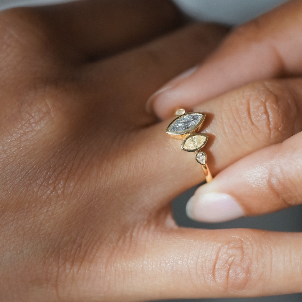 Bague Luna II - piece unique diamant douze paris