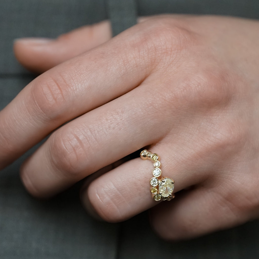 Bague Madeleine - piece unique diamant 