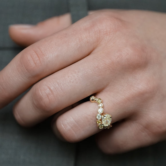 Bague Madeleine - piece unique diamant 