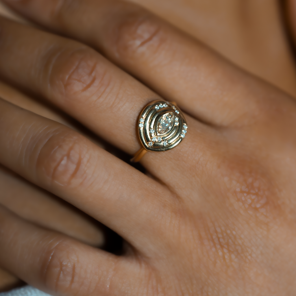 Bague Oriane - piece unique diamant douze paris