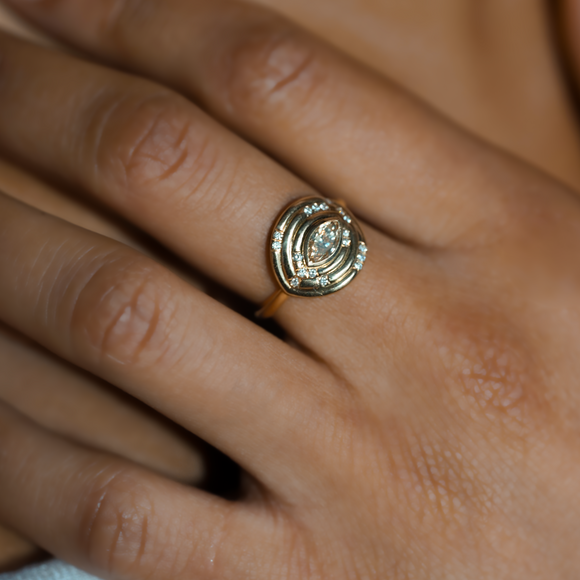 Bague Oriane - piece unique diamant douze paris