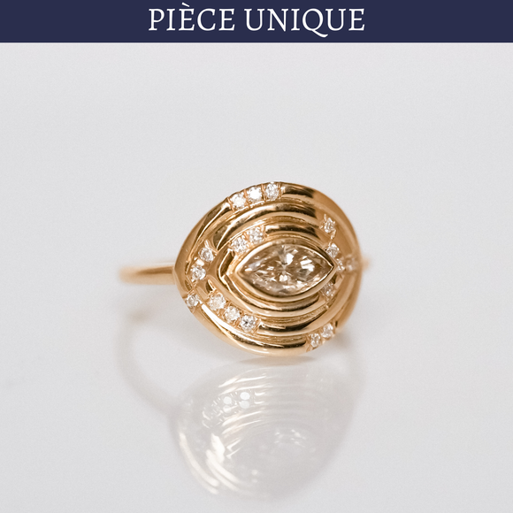 Bague Pièce unique diamants Oriane