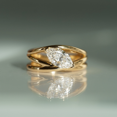 Bague_Sur Mesure Diamant navette