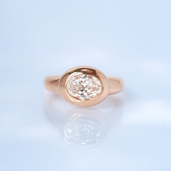 Bague Sur Mesure Solitaire baignoire Diamant